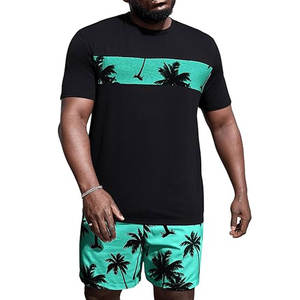 Ropa de Playa al por Mayor para Hombre, Conjunto de Camisa y Pantalones Cortos de Secado Rápido, Transpirable, Tallas Grandes, Conjuntos de Verano Personalizados para Hombre - Product Image 1