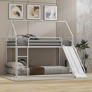 Letto a castello moderno in MDF con design francese per bambini, ideale per camera da letto, soggiorno, villa, scale, scuola, con contenitore integrato - Product Image 1