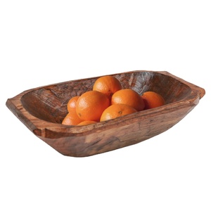 Usine en gros Offre Spéciale antique en bois massif de style pâte bol bol décoratif en bois plateau pâte plateau - Product Image 1