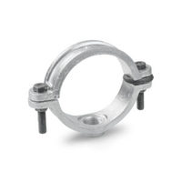 Laju Sinergi Metalindo Collier de serrage double en acier galvanisé avec finition zinc, garantie 2-3 ans pour les secteurs de la santé et de l'exploitation minière