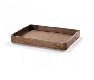 Plateaux de service rectangulaires en bois d'acacia pour usine – Plateau portable pour lit ou ottoman, compatible lave-vaisselle, écologique, qualité commerciale - Product Image 6