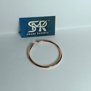 Bracelet manchette ouverte en cuivre poli, réglable, fait main, artisanat métallique, minimaliste, unisexe, bijoux en cuivre, vente en gros - Product Image 4