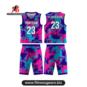 Ensemble de maillots de basket-ball personnalisés, jaunes, sublimés, col en V, sans manches, unisexe, adulte, respirant, uniforme - Product Image 3