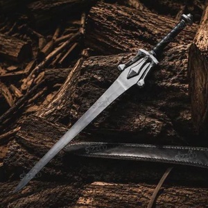 Espada He-Man Power Sword Masters Universe, Espada Coleccionable de Acero Inoxidable Inspirada en el Universo, Mango de Cuero Genuino, Cuchillo de Camping OEM - Product Image 1