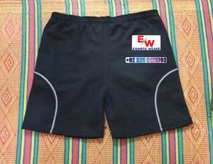 Sports and Fitness Running Shorts Plain Colored Pockets Men's Casual Summer Shorts Elastic Waistband <b>Drawstring</b> - Product Image 2