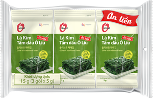 O'Food Daesang Alga Nori Saludable Asada con Aceite de Oliva 5g X 3 Paquetes, Hojas de Alga Coreanas Premium Crujientes, 12 Meses - Product Image 5