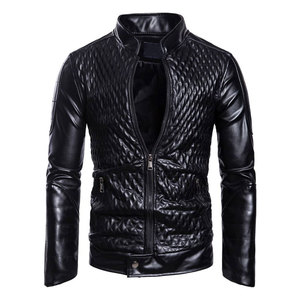 New Arrival Your Own Design Men's <b>Winter</b> <b>Leather</b> <b>Jacket</b> Windproof Eco-Friendly Comfortable Custom Logo Front - Product Image 1