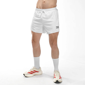 Pantalones cortos de compresión para hombre, personalizados para verano, para entrenamiento y running, de corte racer, con entrepierna corta, lisos, fabricados en Sialkot, Pakistán. - Product Image 4