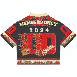 Camiseta de Fútbol Retro Vintage Personalizada para Hombre, Camiseta Deportiva de Malla con Estampado de Letras, Logotipo Personalizado para Equipos de Invierno - Product Image 3