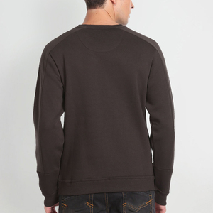Sweat-shirt en coton surdimensionné en gros, personnalisé avec broderie, pull-over respirant et confortable pour hommes, sweat-shirts OEM - Product Image 5