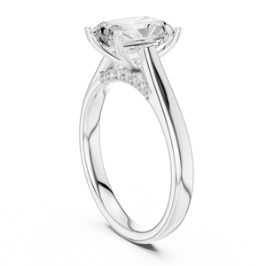 แหวนหมั้นเพชรทรงรัศมี 2 กะรัต เพชรเลี้ยงในห้องปฏิบัติการ ขายดี ทอง 14K พร้อมใบรับรอง IGI VS1 E สำหรับวันครบรอบแต่งงาน - Product Image 5