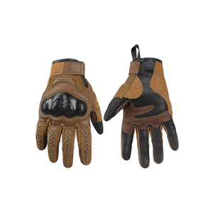 Guantes de Carreras de Cuero Completos, Antideslizantes en la Palma, para Motocross, Actividades al Aire Libre, Unisex, Cierre de Velcro, Protección UV - Product Image 4