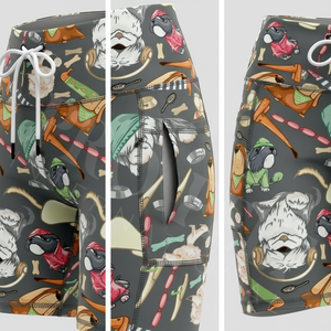 Shorts de sport taille haute pour la remise en forme, design par sublimation, imprimé, style cycliste, extensibles, respirants, pour l'entraînement et la course, OEM ODM - Product Image 4