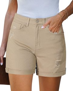 Shorts de Mezclilla Modernos para Mujer, Cintura Alta, Corte Ajustado, con Opciones de Bordado Personalizado para Boutiques y Marcas Privadas - Product Image 1