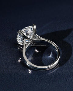 IGI/GIA Lab Grown Cut Diamond Vintage 14k jaune mariage/bague de fiançailles unisexe or blanc fin pour anniversaire fête-digne - Product Image 2