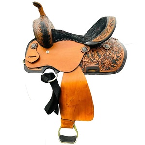 Selle de cheval western en cuir véritable de qualité supérieure, tressée, pour l'équitation sur sentier et ranch, équipement d'équitation, fournisseur direct d'usine pour l'exportation - Product Image 2
