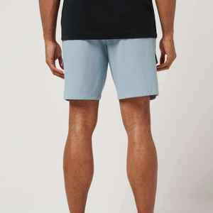 Shorts d'été pour hommes en coton 100% de haute qualité, unis, décontractés, pour affaires et occasions sociales, taille élastique, 10 couleurs, très tendance - Product Image 3