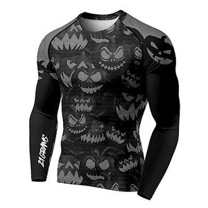Factory Direct Sell <b>Men's</b> <b>Compression</b> Rash Guard BJJ <b>Shirt</b> Long Sleeve Breathable Eco-Friendly Custom Logo Digital Print UPF50+ - Product Image 5