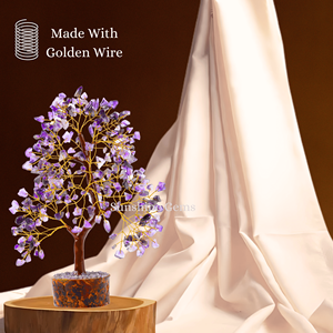 Árbol de la Vida de Cristal de Amatista al por Mayor con Alambre Dorado, Piedras Curativas de Gemas, Árbol de Cristal para Decoración del Hogar - Product Image 6