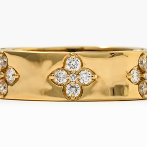 Anillo de Compromiso de Diseño en Oro Amarillo de 14K con Engaste Semi-Biselado, Diamante Cultivado en Laboratorio de 0.37 Quilates, Motivo Floral, Certificado IGI Premium - Product Image 3