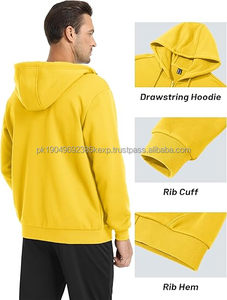 Sudadera con Capucha Extra Grande de Algodón Grueso con Cremallera, Unisex, Informal, para Calle, Abrigada para Invierno - Product Image 5