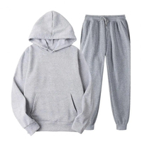 Ensemble de survêtement décontracté en molleton de polyester épais 400 GSM, personnalisable, écologique, pour homme, vierge