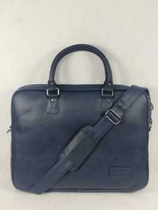 Maletín para Portátil de Cuero Sintético PU Impermeable Negro para Hombre y Mujer, Elegante Bolso de Mano Cruzado para Negocios con Asas Dobles - Product Image 3