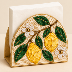 Housse de boîte à mouchoirs noire brodée de fleurs, porte-serviettes floral, décoration de table, accent décoratif pour la maison, restaurant, café, cadeau, art, vente en gros - Product Image 6