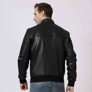 Vestes en cuir de bonne qualité à prix abordable, col fin, couleur personnalisée, vestes écologiques - Product Image 4