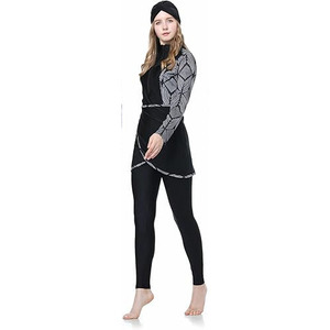 Custom Burkinis Set <b>Full</b> Covered Muslim Swimsuit <b>Hijab</b> Muslim Swimwear Women Swimsuit Burkinis 2026 Modest Swimwear - Product Image 2