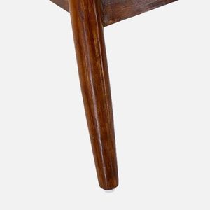 Fauteuil élégant en bois massif ivoire avec structure robuste, assise confortable, meubles design pour salon, chambre, cuisine, bureau - Product Image 4