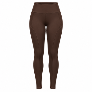 Solid Mid Yoga Leggings Spandex/Nylon Fabric Workout Pants <b>Tummy</b> <b>Control</b> High Quality Sports Activewear for Women - Product Image 3