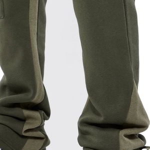 Pantalones de chándal personalizados de alta calidad al por mayor, pantalones de chándal acampanados, pantalones informales para correr apilados lavados para hombre 2026 - Product Image 4