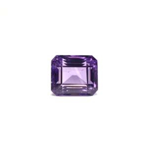 Loose 8.1 Carat Faceted Heart Cut Amethyst Gemstone for Fine Jewelry - Product Image 1