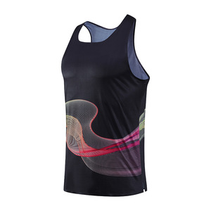 Wholesale Men's Sublimation Tank Top UPF 50+ UV Protection Running Gym Beach Wear OEM ODM Supplier - Product Image 6