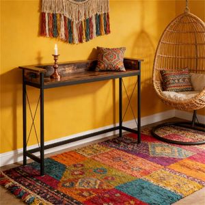 โต๊ะคอนโซลพร้อมปลั๊กไฟและพอร์ต USB สำหรับใช้เป็นโต๊ะโซฟา โต๊ะบาร์ หรือโต๊ะกาแฟ - Product Image 3