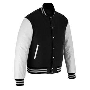 Veste d'hiver pour homme, style décontracté et streetwear, 100% laine et cuir, veste varsity pour homme, vestes de qualité. - Product Image 4