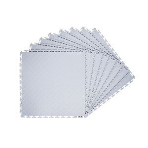 Piastrelle Antiscivolo a Incastro per Pavimento Garage con Superficie Diamantata 20mm, Confezione da 8, 20.2 X 20.2 Pollici - Product Image 1
