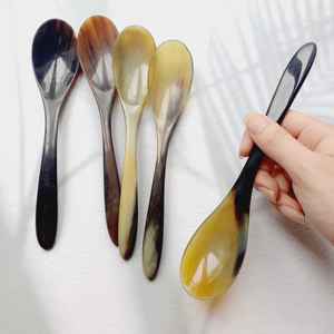 Cuchara Artesanal de Cuerno con Acabado Espejo, Ecológica, de Mango Largo, Personalizable para Regalos y Decoración del Hogar, Precio al por Mayor - Product Image 2