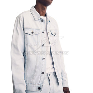Winter Men Jeans <b>Jacket</b> Front Casual Streetwear <b>Lightweight</b> Fashion Long Sleeve Trendy Comfortable Outdoor Everyday Wear - Product Image 2