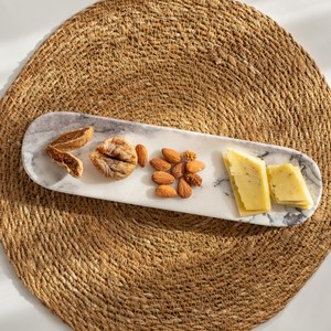 Bandeja Ovalada de Mármol Blanco, Piedra Natural, Moderna, para Cocina y Comedor, Proveedor y Exportador Mayorista - Product Image 2