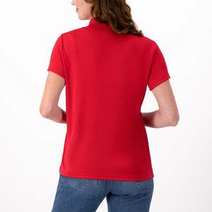 Nueva Camisa Roja Sólida para Mujer a la Moda con Logotipo Personalizado Impreso, Botones en Contraste Ligeros, Verano, 100% Algodón Transpirable - Product Image 2
