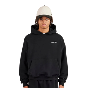Mens <b>Two</b> <b>Piece</b> Hooded Tracksuit Pullover Hoodie Kangaroo Pocket Elastic Waist Wide Leg Trousers Relaxed Casual <b>Lounge</b> Outfit <b>Set</b> - Product Image 3