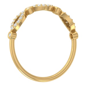 Anillo de amor infinito con diamantes cultivados en laboratorio, anillo de bodas de diamantes chapado en oro rosa amarillo, blanco, listo para comprar, anillo de tendencia de piedras preciosas - Product Image 3