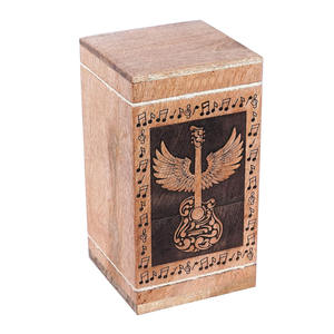 Rising Sun Handcrafted Large Wooden <b>Urns</b> for Human & <b>Pet</b> Beach Carved Mango Wood Cremation <b>Urn</b> for <b>Ashes</b> Factory Manufacturing - Product Image 5