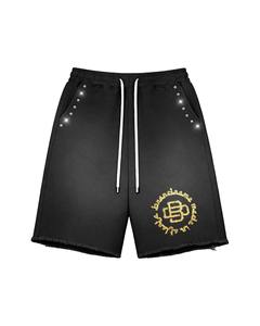 Multi Color Studded Brandname Tank <b>Top</b> & Shorts Set | Oversized Streetwear Two Piece Set | OEM Private Label Manufacturer - Product Image 5