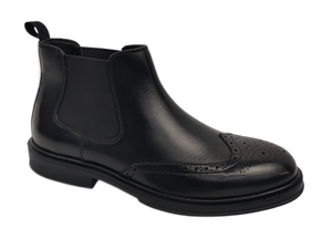 Zapatos Oxford de Vestir para Hombre, de Piel Genuina Negra, con Cordones, Punta en Pico, Estilo Penny, para Oficina y Carrera Profesional, Color Sólido, Suela de Goma - Product Image 1
