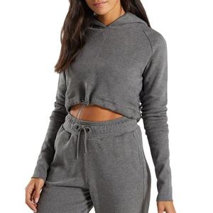 Tops Cortos de Moda para Mujer, Diseño Ligero y Moderno, Sudaderas con Capucha, Logotipo Frontal, Ropa Casual para Yoga, Invierno - Product Image 5