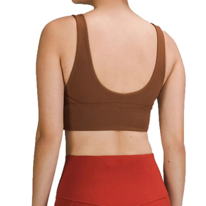 High Quality Breathable Women's Sports Bra Set OEM Custom Service Stylish Comfortable Backless Crop Bra High Support Yoga Plus - Product Image 3