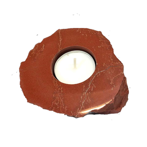 Crystal Stone <b>Red</b> jasper Carved Handmade Natural Stone <b>Candle</b> Holder Gemstone Agate Healing Wholesaler - Product Image 1